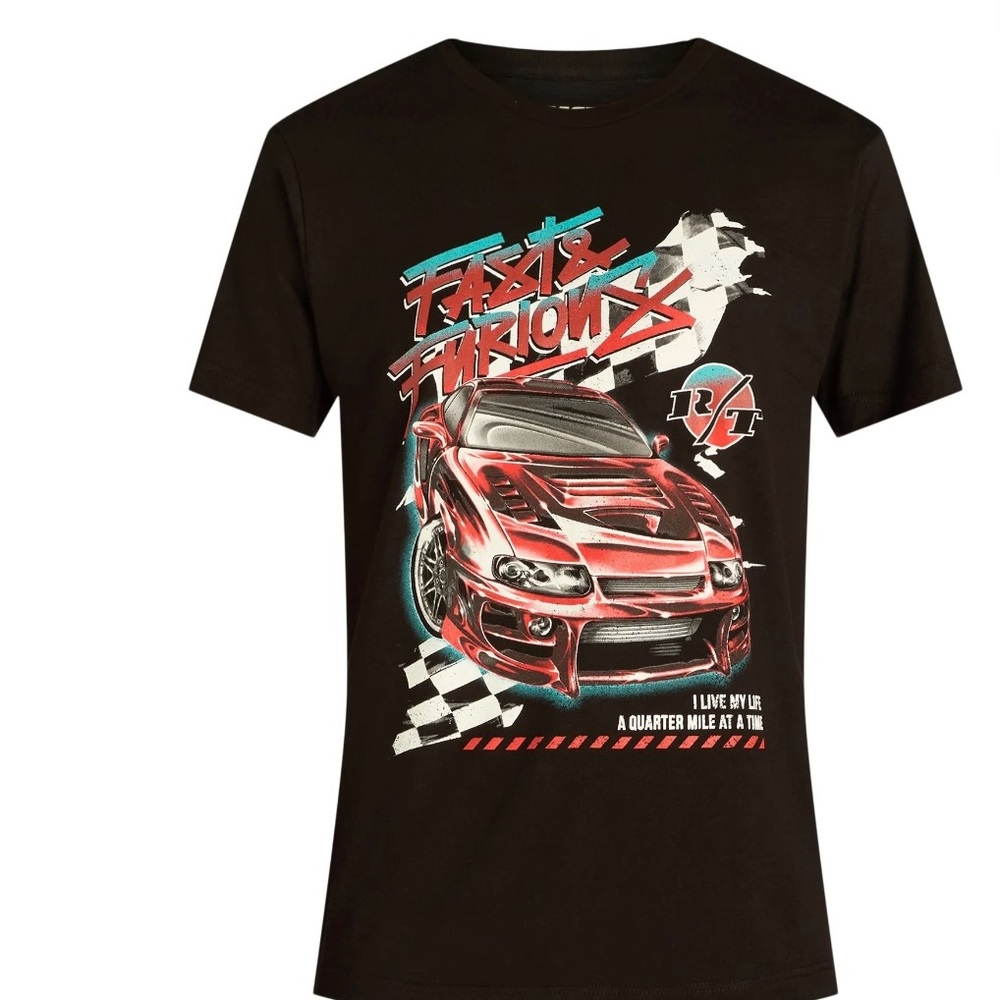 💕5/$15 Fast and Furious Men’s Black Graphic T-Shirt